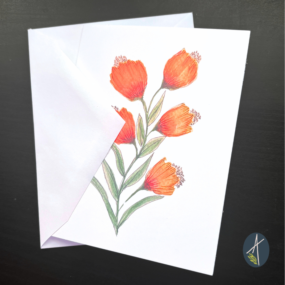 Orange Blossom Notecard