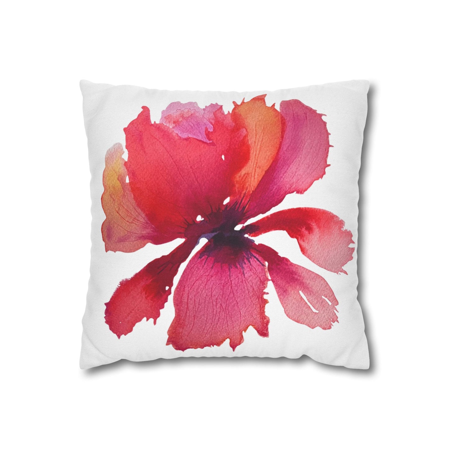 Square Pillowcase / Pillow Cover - Burst of Pink