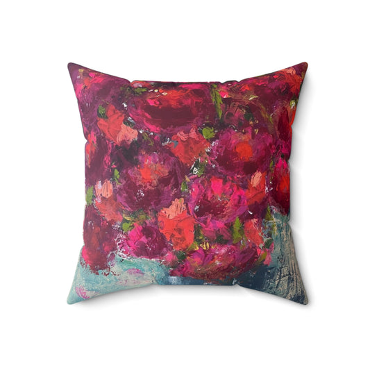 Square Pillow - Gathering Roses