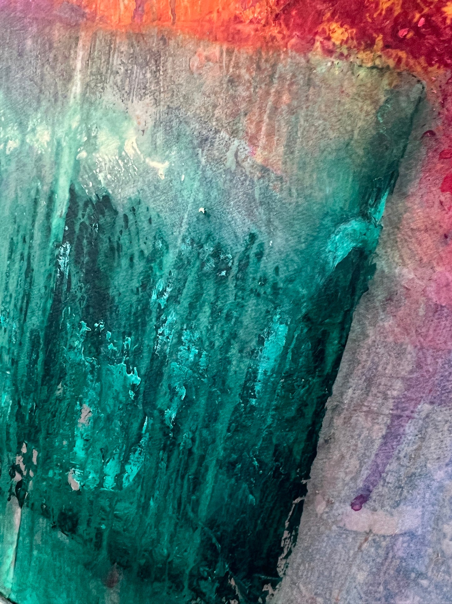 Through The Tears — Original Mixed Media Floral Painting