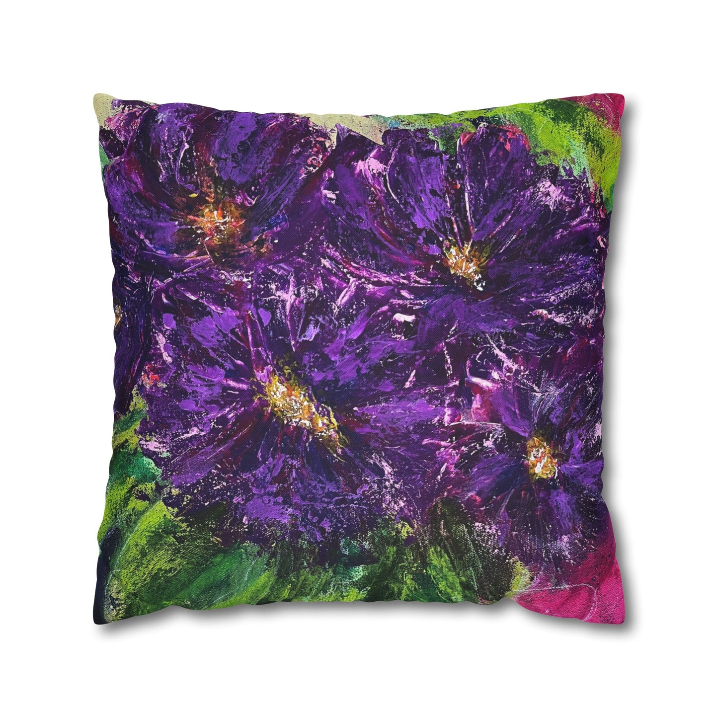 Square Pillowcase / Pillow Cover - Wild Amethyst
