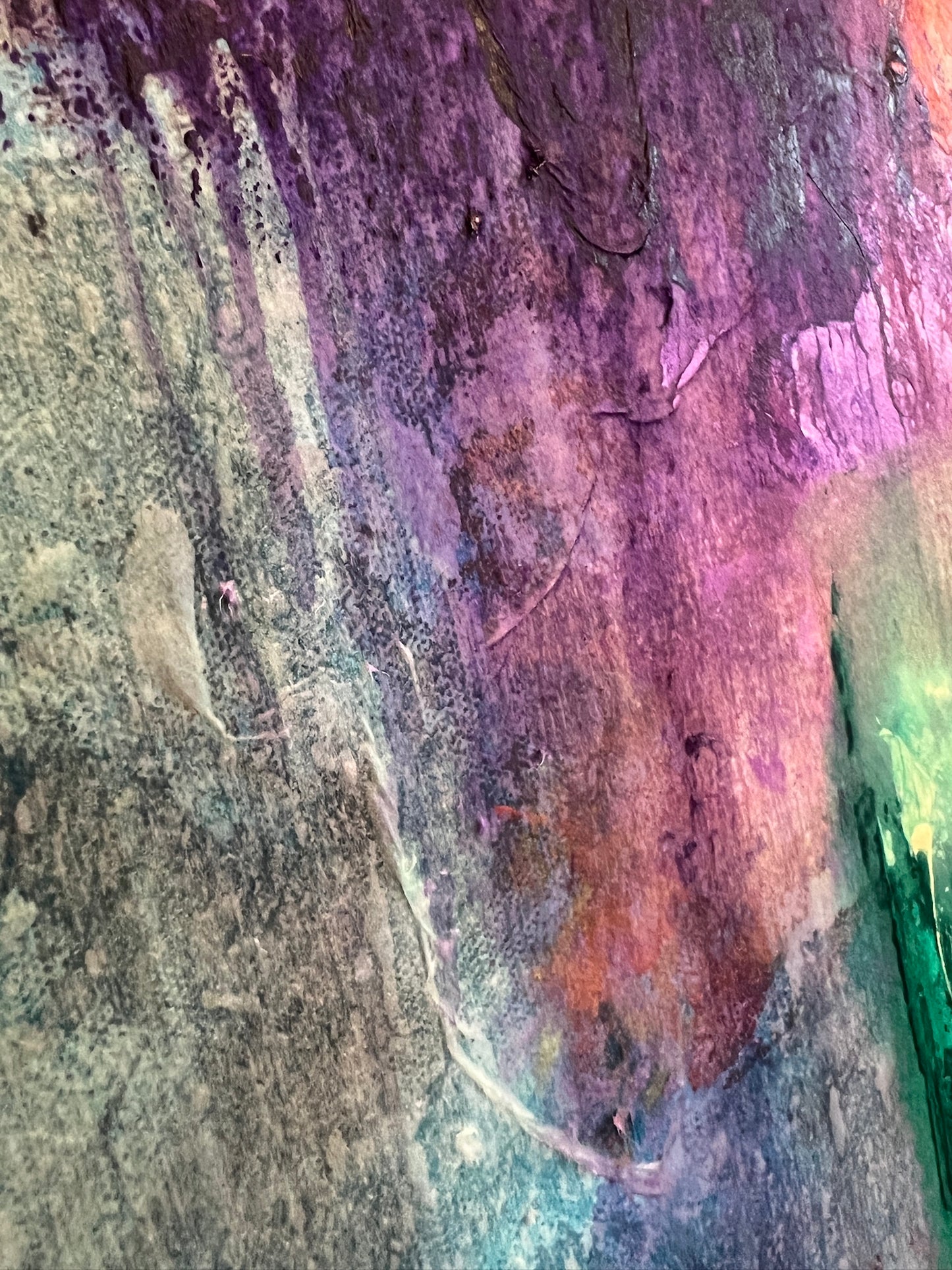 Through The Tears — Original Mixed Media Floral Painting