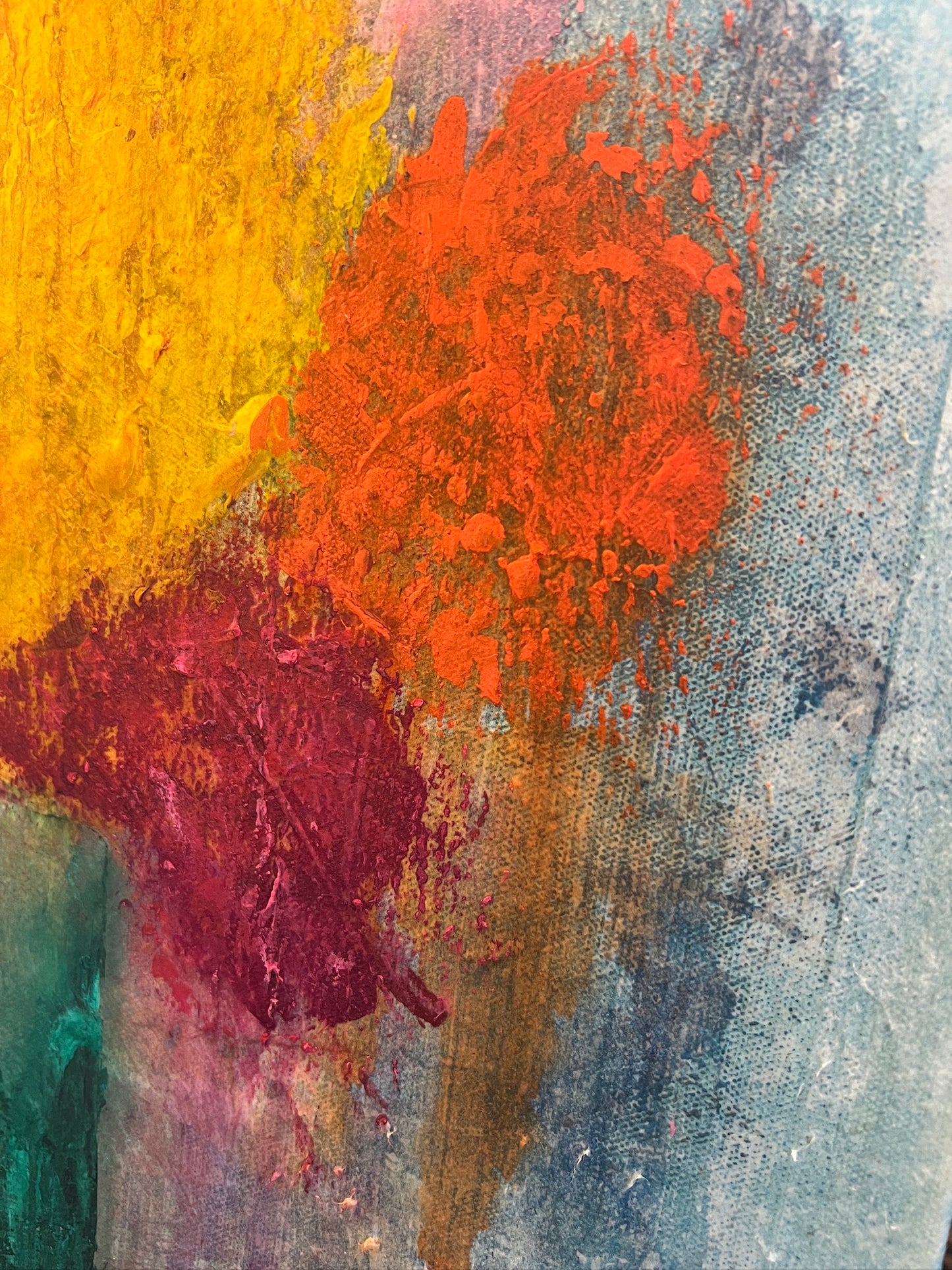 Through The Tears — Original Mixed Media Floral Painting