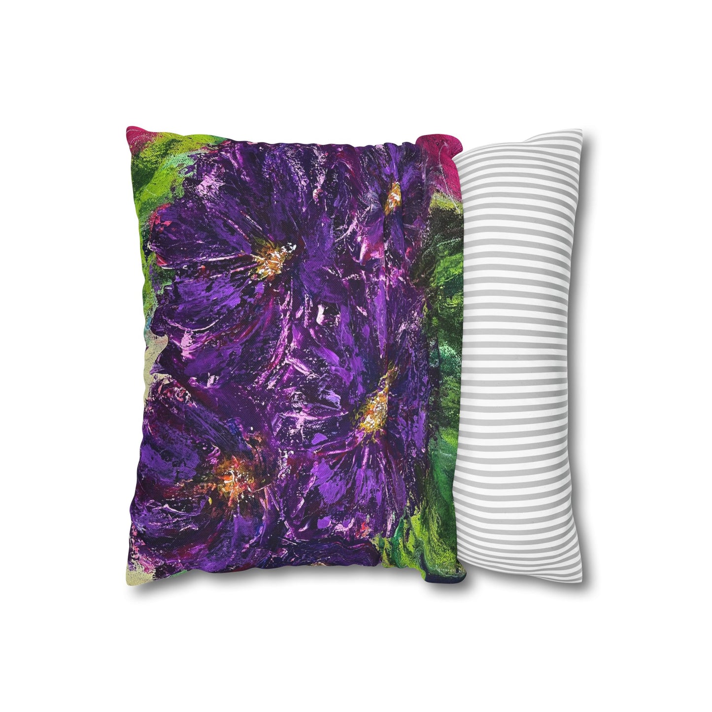 Square Pillowcase / Pillow Cover - Wild Amethyst
