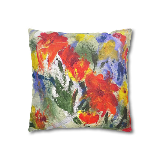Square Pillowcase / Pillow Cover - Through the Garden