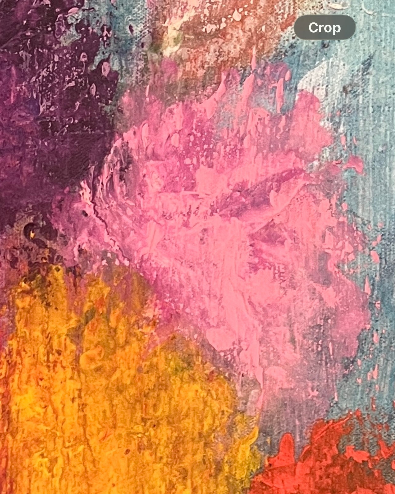 Through The Tears — Original Mixed Media Floral Painting