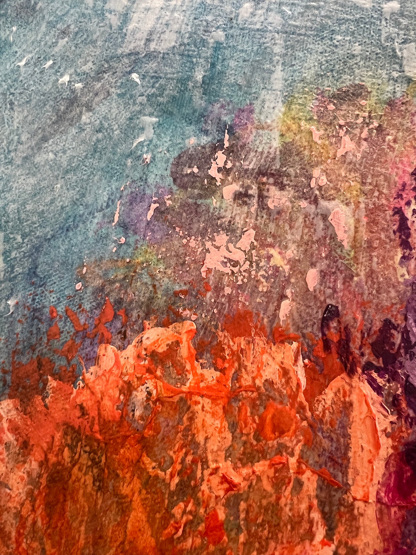 Through The Tears — Original Mixed Media Floral Painting