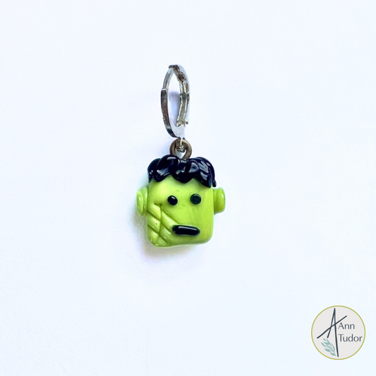 Frankenstein Stitch Marker / Progress Keeper / Earring