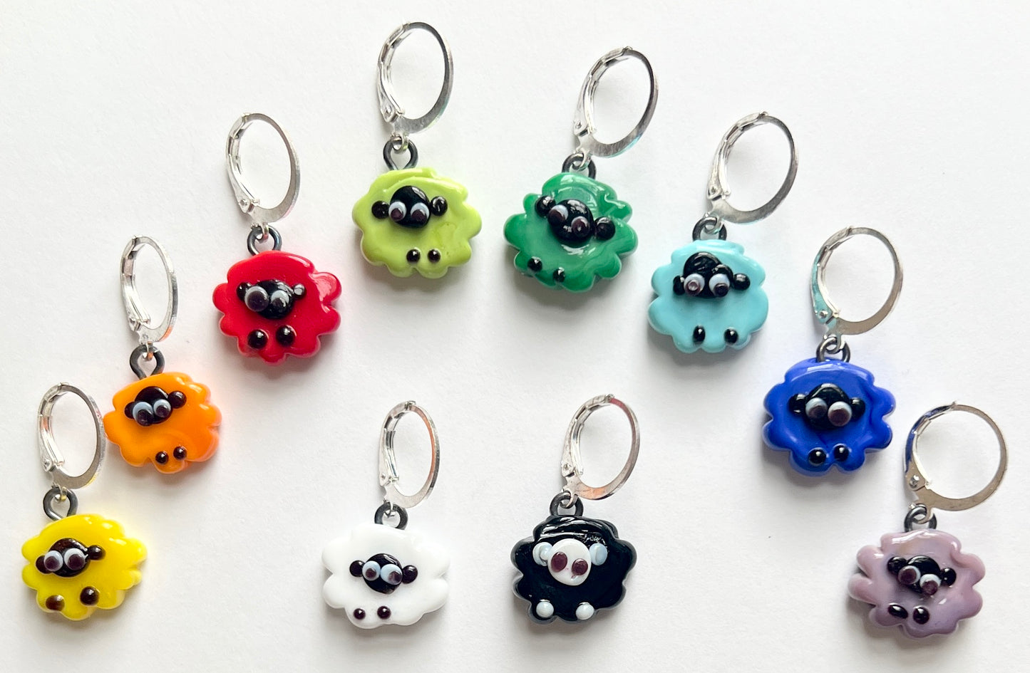 Stitch Markers - Sheep of All Colors Stitch Markers