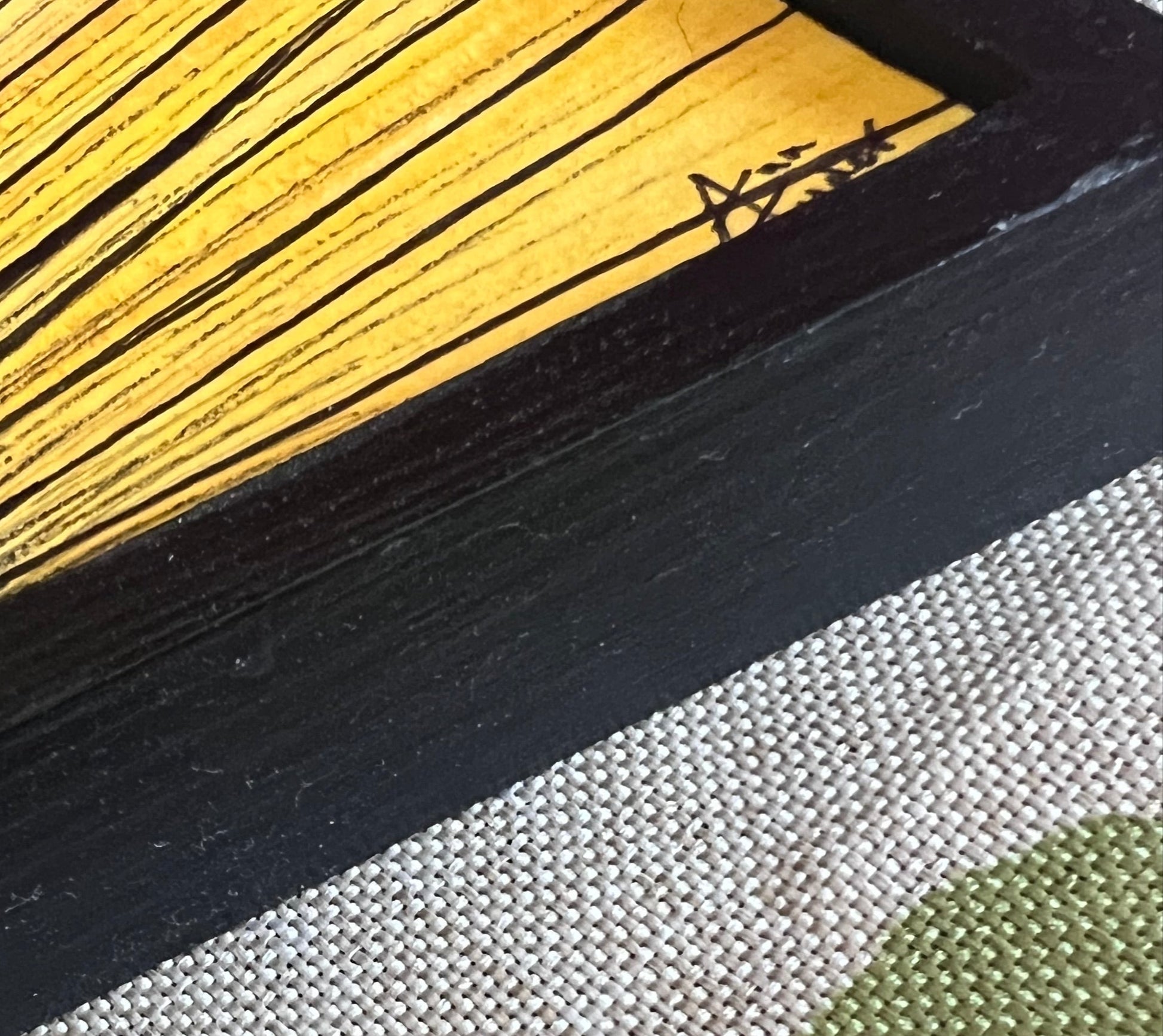 Close up picture of Look Closer showing Ann Tudor signature and frame