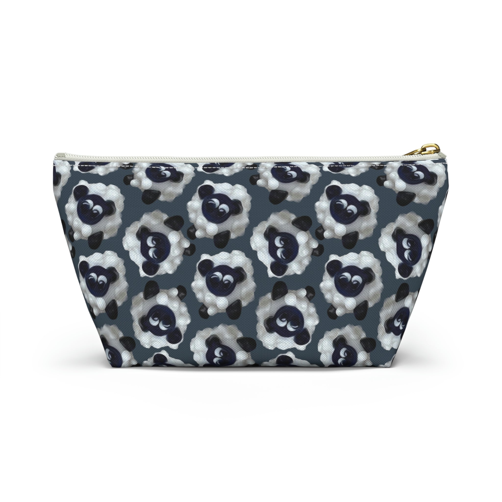 Accessory Pouch Sheep with Dark Blue Gray Background