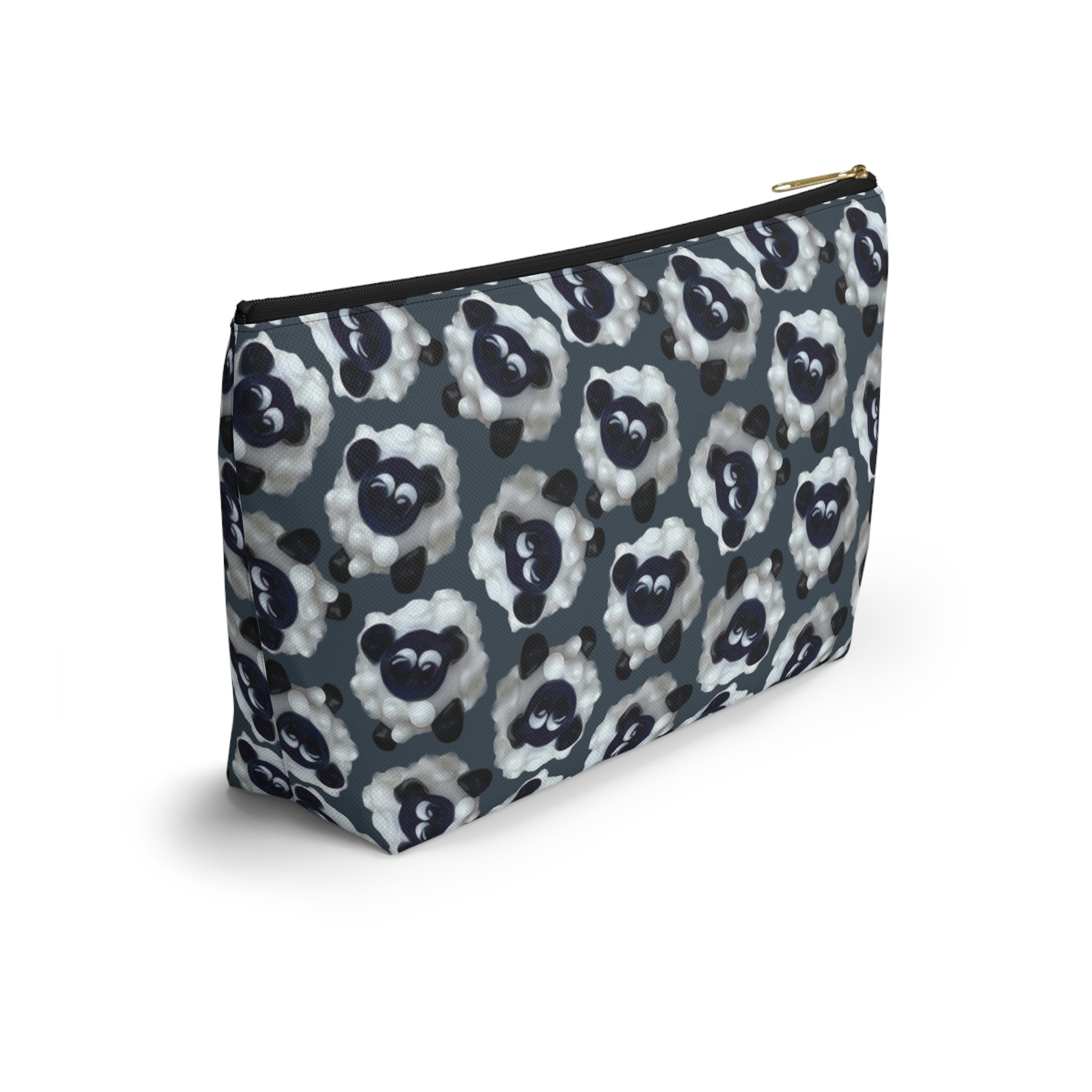 Accessory Pouch Sheep with Dark Blue Gray Background