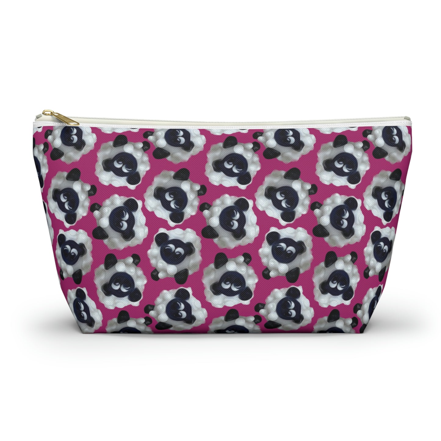Accessory Pouch Sheep with Bright Pink Background