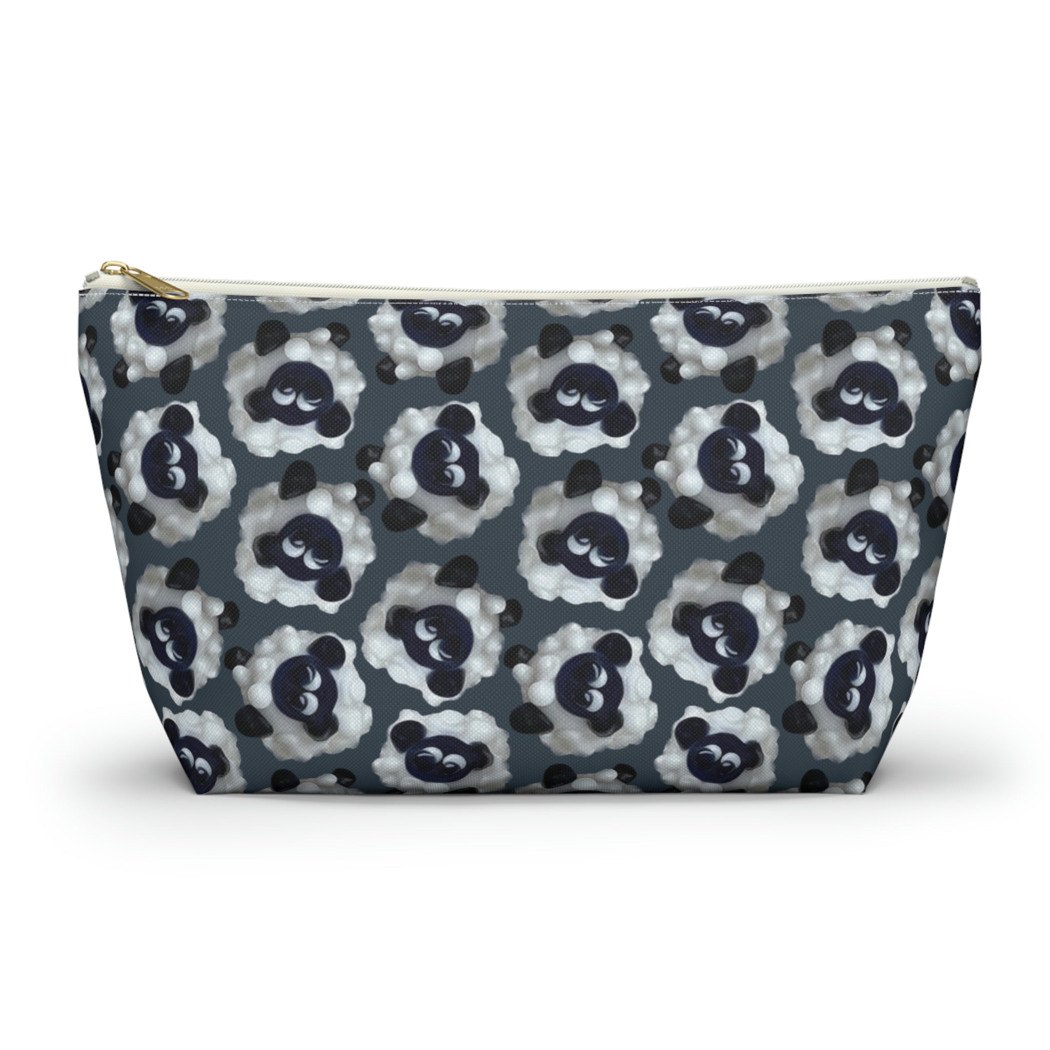 Accessory Pouch Sheep with Dark Blue Gray Background